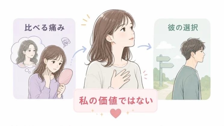 彼の選択と自分の価値は、分けて見直してよいものです。