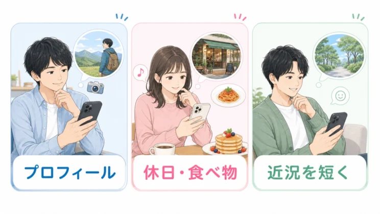 再開したい時は、相手が答えやすい軽い入口を選びます。