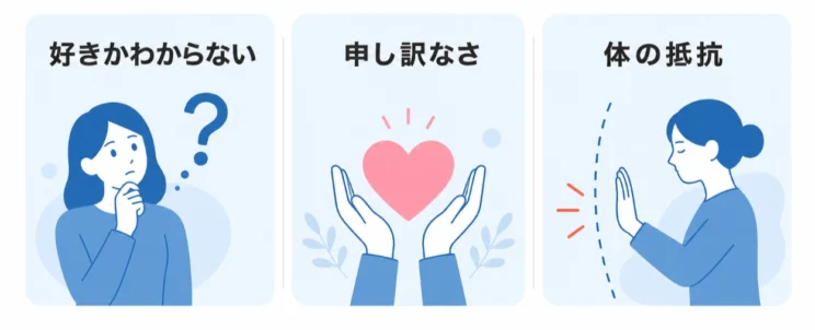 好きかわからない状態と、強い抵抗感は分けて考えると整理しやすくなります。