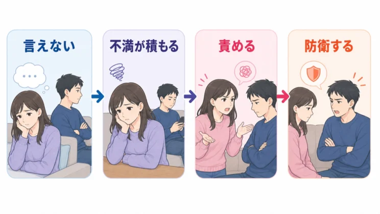 話せない時間が続くと、不満が別の形で出やすくなります。