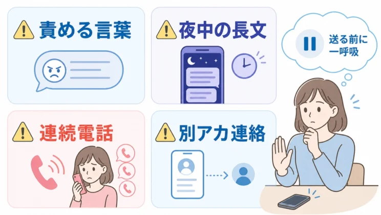 弱った時間の言葉ほど、送る前に一呼吸おく価値があります。