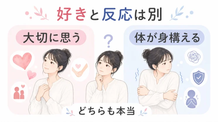 好意と身体反応を分けて見ると、自分を責めすぎずに状態を見直せます。