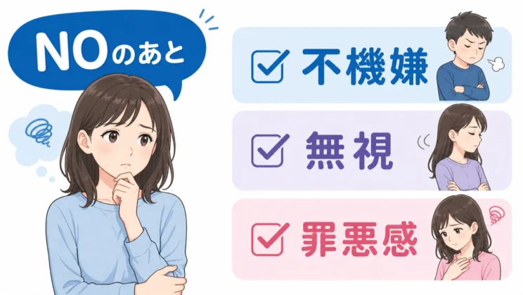 NOの後の反応と違和感の記録は、自分を守るための材料になります。