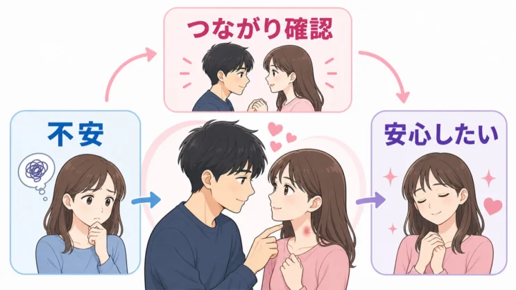 不安を落ち着かせるための行動になっているときは、愛情だけでは説明しきれない背景が見えてきます。