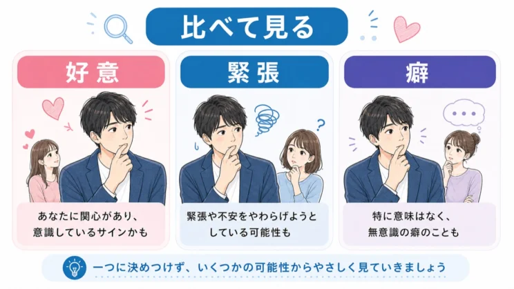 好意以外の理由も並べておくと、仕草だけで結論を急がずにすみます。