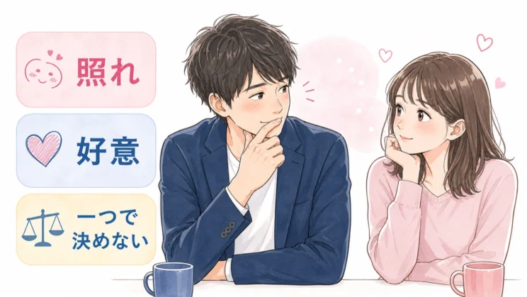 照れや意識の高まりが重なると、口元に手が伸びるしぐさとして表れることがあります。