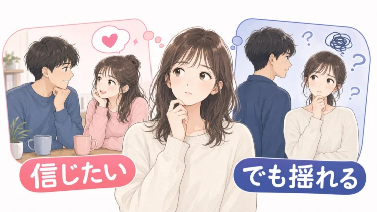 信じたい気持ちと揺れる気持ちが同時にあるのは、不自然なことではありません。