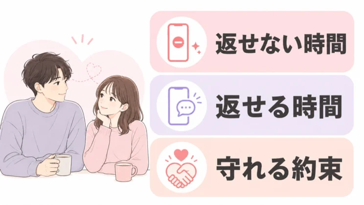 守れる連絡の約束を共有すると、沈黙への不安を小さくしやすくなります。