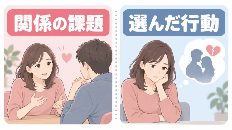 関係の課題と、裏切る行動を選んだ責任は分けて考えられます。