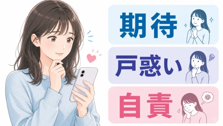 再マッチ後の沈黙では、期待と戸惑い、自責が同時に膨らみやすくなります。
